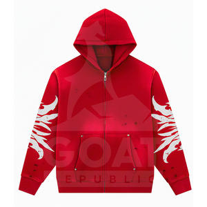 Sudadera con Capucha Desgastada y Lavada, Corte Regular, Estilo Urbano Vintage, Estampado Gráfico Personalizado, Invierno, Tinte Liso, Hip Hop, Y2k - Product Image 3