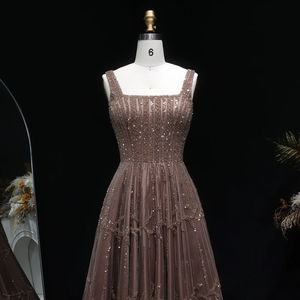 <span class=keywords><strong>Robe</strong></span> de soirée en tulle Jancember XD074, col carré, <span class=keywords><strong>robe</strong></span> de bal, <span class=keywords><strong>robe</strong></span> de cérémonie à paillettes, <span class=keywords><strong>robe</strong></span> de fête formelle, tenue de banquet - Product Image 3