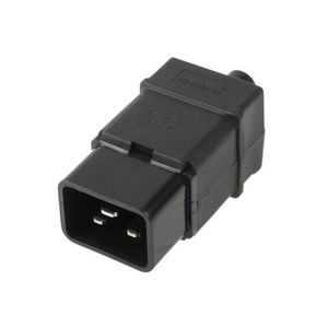 <b>Universal</b> Black 3-Prong Male AC Wall Travel Power Socket <b>Adapter</b> - Product Image 1
