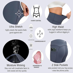 Bamboo Fiber Plus Size <b>Women's</b> <b>Leggings</b> from Pakistan <b>Women's</b> XL Plus Size Mid-Waist High-Waisted Tummy Control Spandex Yoga - Product Image 3