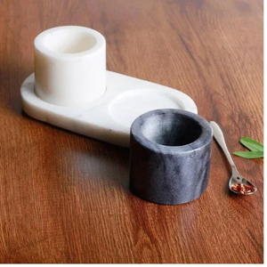 Caja de sal de mármol de diseño único o juego de botes de 2 uds. - Product Image 4