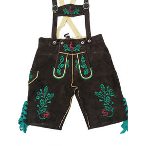 <b>Men's</b> German <b>Leather</b> Lederhosen Bavarian <b>Shorts</b> Solid Casual Knee Length - Product Image 6