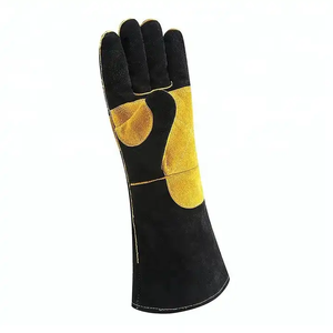 Gants de sécurité résistants en cuir de vachette durable EN420 pour la construction, le jardinage et le soudage. - Product Image 3