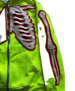 Sudaderas con capucha térmicas con cremallera completa personalizadas para hombre Ropa de calle de invierno con estampado personalizado Sudaderas con capucha y sudaderas para hombre - Product Image 4