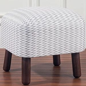 เก้าอี้ห้องนอนคุณภาพสูงพร้อมผ้าดีไซน์ทันสมัยและขาไม้ | เฟอร์นิเจอร์ขนาดเล็กพร้อมผ้าและไม้ - Product Image 1