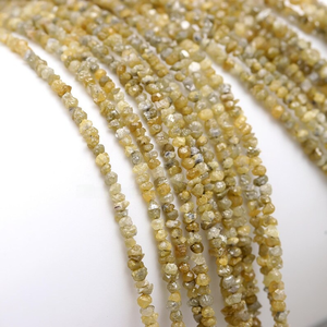 Perles de diamant brut jaune naturel non taillées pour la fabrication de bijoux - Product Image 2