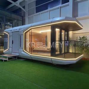 Fournisseur d'usine 2025, conteneur préfabriqué personnalisé, maison en acier, hôtel moderne de luxe, capsule spatiale, chambre - Product Image 1