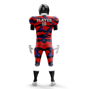 2025 uniforme de fútbol americano juvenil transpirable 100% poliéster manga corta conjuntos de uniformes de talla grande - Product Image 6