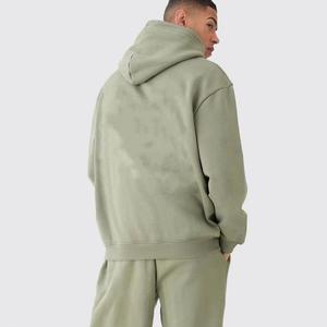 Survêtement 100% coton pour hommes | Sweat-shirt à fermeture à cordon avec logo personnalisé OEM pour vêtements d'hiver - Product Image 6