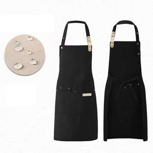 Boutons-pression métalliques personnalisés de haute qualité avec logo, tabliers en toile Khain pour restaurant, bar, service de restauration, café, salon de beauté, nettoyage de la poussière - Product Image 6