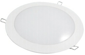 Faretto LED rotondo, da incasso o a superficie, bianco, 25W, 3000K (F-BRIGHT 2801452) - Product Image 1