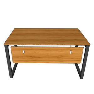 BFTB2006 Trapez Bamboo II 140x80cm Laptop <b>Desk</b> <b>Foldable</b> Computer <b>Desk</b> with Assembled Iron Legs and Drawer for School Use - Product Image 5
