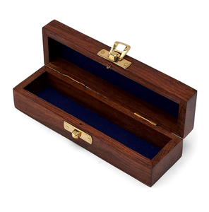 Boîte à bijoux en bois écologique, style artisanal, avec couvercles à charnières, sculptée, pour la présentation et le rangement de bracelets de Noël - Product Image 3