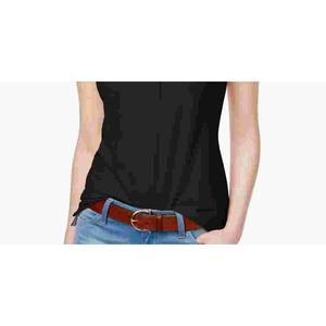 Polo da donna Tommy Hilfiger Core Slim Fit Nera XL Traspirante in Spandex con Logo Stampato Stile Casual in Piqué a Maniche Corte - Product Image 3