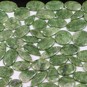 Nueva Llegada 2023, Cabujón de Fuchsite Brasileño, Gema Suelta Verde Semipreciosa de Alta Calidad de 20-55 mm para Joyería - Product Image 4
