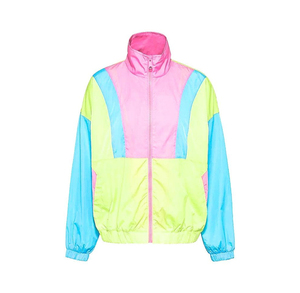 Chaqueta Cortavientos Casual Profesional para Mujer al por Mayor, Bloques de Color, Impermeable, Transpirable, de Nailon, Chaqueta de Invierno para Correr - Product Image 5