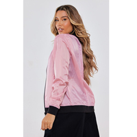 Nouvelle veste bomber zippée légère en tricot pour femme, coupe ajustée, avec logo personnalisé, poches, écologique, printemps-automne
