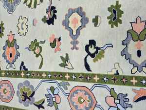 Alfombras hechas a mano de algodón abstracto Oushak alfombra sala de estar decoración del hogar turco 8x10 persa antideslizante alfombras y juegos - Product Image 4