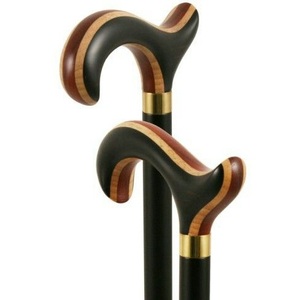 Bastón de Madera Plegable Hecho a Mano, Pulido, Portátil, para Viajes - Product Image 1