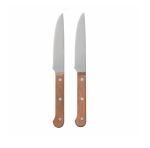 Cuchillos brillantes de diseñador 2025 con mango de madera, cuchillo de plata de acero con espejo, juego de cubiertos, cuchillos, cubiertos, juego de cubiertos hechos a mano sólidos - Product Image 1