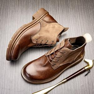 Chaussures Oxford en cuir de vachette pleine fleur avec talon amorti et design antidérapant, chaussures habillées pour hommes, chaussures en cuir - Product Image 4