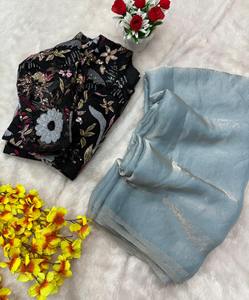 Sari de créateur indien le plus exporté Dernière exclusivité royale Goût Saree Fancy Blouse Premium Quality Bridal Ethnic Party Wear Women - Product Image 1