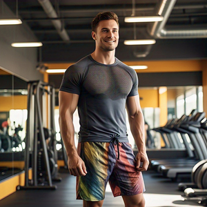 กางเกงขาสั้นพิมพ์ลายสำหรับผู้ชายกางเกงขาสั้นชายหาดว่ายน้ำแบบซับลิเมชันสำหรับใส่วิ่งเล่นกีฬาสำหรับผู้ชาย - Product Image 6