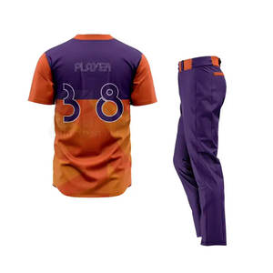 Uniforme de béisbol Camisetas y pantalones de softball Uniforme de béisbol OEM Uniforme bordado de béisbol hecho a medida de secado rápido - Product Image 2