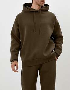 ชุดวอร์มผ้าฝ้าย100% สำหรับผู้ชายชุดวิ่งจ๊อกกิ้งกลางแจ้งน้ำหนักเบามีฮู้ดแบบสวมหัวแห้งเร็วออกแบบโลโก้ได้ตามต้องการ - Product Image 4