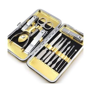 Gold Manual Manicure Set-Stainless Steel <b>Nail</b> Clipper <b>Kit</b> with Travel Case 2-Year Warranty for Men & Women Grooming - Product Image 4