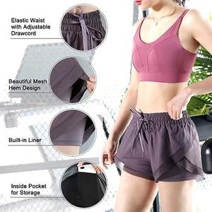 Short de sport respirant OEM pour femmes Short de fitness en maille à séchage rapide Short de sport personnalisé de haute qualité pour la course à pied Yoga pour femmes - Product Image 6