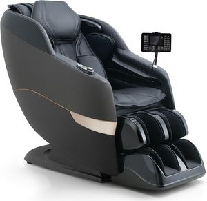 Fauteuil de massage avec mécanisme unique Sync Wave, inclinable à gravité zéro, pour le corps entier, avec fonction de yoga, d'étirement, de contrôle vocal et repose-mollets automatique - Product Image 1