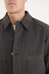 Men's Casual Winter Waterproof Satin Parka Jacket with Zipper Pockets Warm Padded Overcoat-Fashion Style <b>Coat</b> - Product Image 5