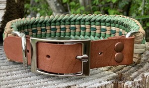 2025 nouveau populaire conception personnalisée collier de chien tactique accessoires pour animaux de compagnie à la main vert perlé collier de chien laisse pour petits chiens - Product Image 4