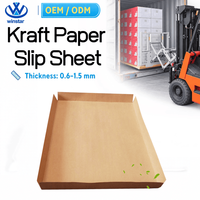 Feuilles de manutention en papier kraft double face à entrée bidirectionnelle, tailles personnalisées, avec lèvres de préhension pour la manutention par pousse-tirage par chariot élévateur et le chargement de conteneurs