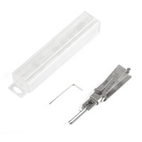 Outil de crochetage et décodeur 2-en-1 Lishi GO2R en acier inoxydable, ajustement universel, garantie 6 ans