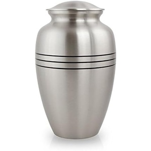 Elegant Matte Polished Metal Cremation Urns Customizable Memorial Stainless Steel Aluminum for <b>Your</b> <b>Loved</b> One Funeral Supplies - Product Image 3