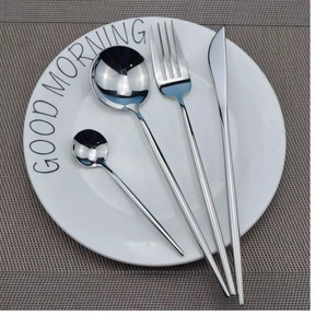 Latest Look Modern Style Rose <b>Gold</b> Metal Cheese Set of Metal Flatware Set New Latest Cutlery Set in Wholesale Price Cutlery - Product Image 4