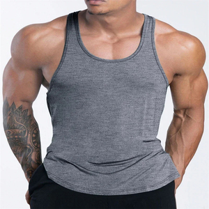 Camiseta Deportiva sin Mangas para Hombre, Logotipo Personalizado, Transpirable, de Punto, Secado Rápido, 100% Poliéster, para Correr, Ejercicio Muscular, Fisicoculturismo - Product Image 3