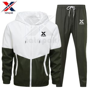 Chándal de primavera con capucha OEM 100% algodón cómodo tejido transpirable para hombres lavable Casual gimnasio Fitness ejercicio desgaste - Product Image 6