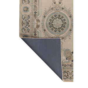 Tapis Kora en laine et viscose tufté à la main, couleur ivoire, Top-179, pour usage domestique - Product Image 5