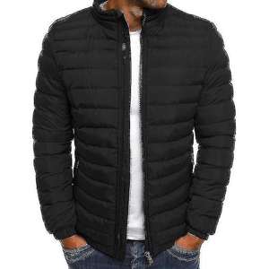 <b>Men's</b> High Quality Winter Season Puffer Bubble <b>Jackets</b> Custom Made with Stand Collar High Street Style - Product Image 3
