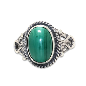 Anillos de malaquita, joyería de piedras preciosas, diseñador de Plata de Ley 925, anillos finos al por mayor, anillos minimalistas de moda hechos a mano - Product Image 1