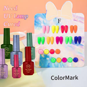 Kit di smalto al Neon vibrante | Rosso, rosa, nudo, blu, arancione | Easy Home fai da te UV/LED ammollo Set Manicure - Product Image 2