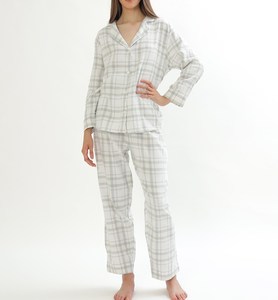 Classic Women's Button Front <b>Pyjamas</b> Comfortable Elastic Waist Sleepwear Jersey Fabric <b>for</b> <b>Summer</b> - Product Image 2