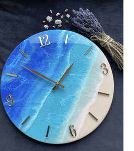 Horloge murale en résine de style antique Horloge murale époxy Bureau Utilisation à domicile Cadeaux personnalisés Horloge murale de l'Inde - Product Image 4