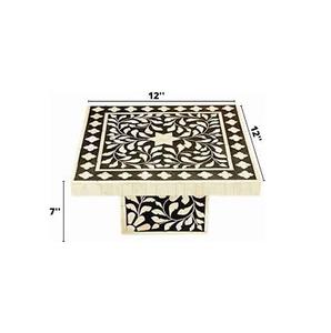 Support à gâteau en incrustation d'os, paresseux, avec Base en résine, support à gâteau rustique pour gâteaux de mariage, à utiliser à la main - Product Image 1