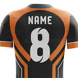 Conjunto de Entrenamiento de Fútbol para Adultos, Embalaje Personalizado, Camisetas con Estampado por Transferencia de Calor, Secado Rápido, 100% Poliéster, Nombre del Equipo Personalizado, Cuello en V - Product Image 5