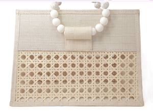 Sac en rotin 2024 best-seller avec poignée en grain de bois fait à la main de fournisseur célèbre - Product Image 4