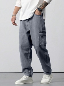 Fashionable <b>Mens</b> <b>Ripped</b> Denim <b>Jeans</b> Slim Fit Stylish Comfortable Casual Durable Pants for Trendy Streetwear Everyday Wear - Product Image 6